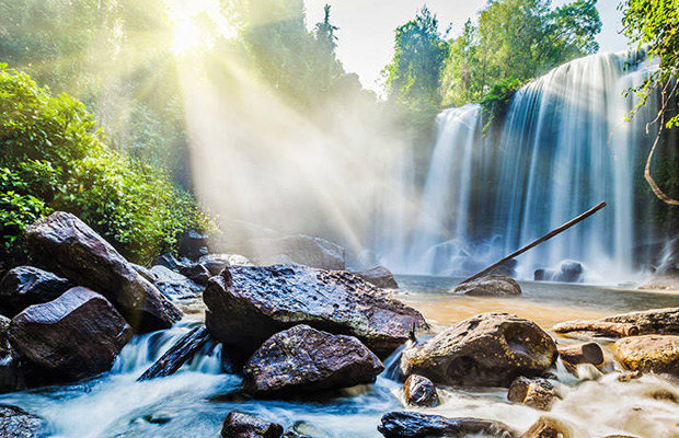 Holy Waterfall & Temples